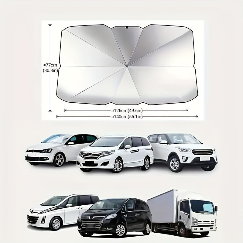 Car Windshield Sunshade Foldable UV Protection Vehicle Interior Cooling