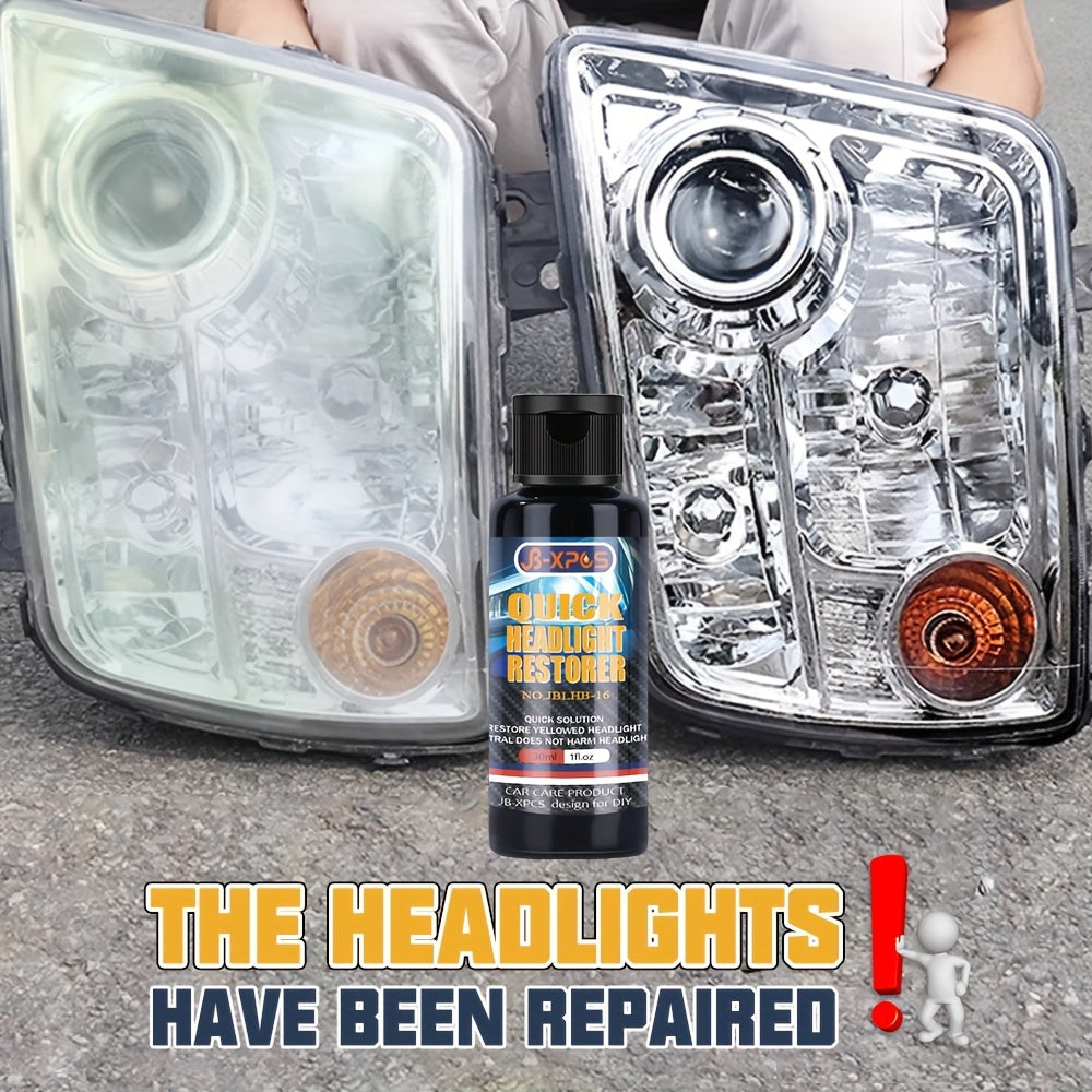 Headlight Restoration Kit for Cars, Easy Yellowed Headlight Renewal