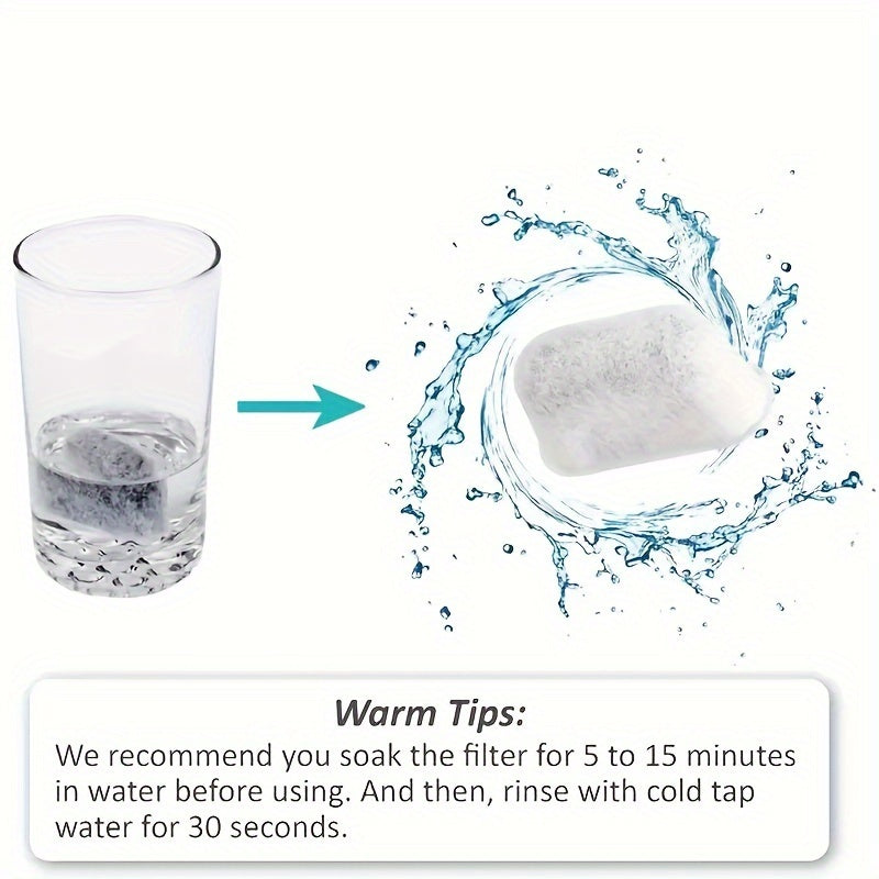 12 dona Qahva filtrlari Faollashtirilgan uglerod ko'mirli suv filtri mikrofiber
