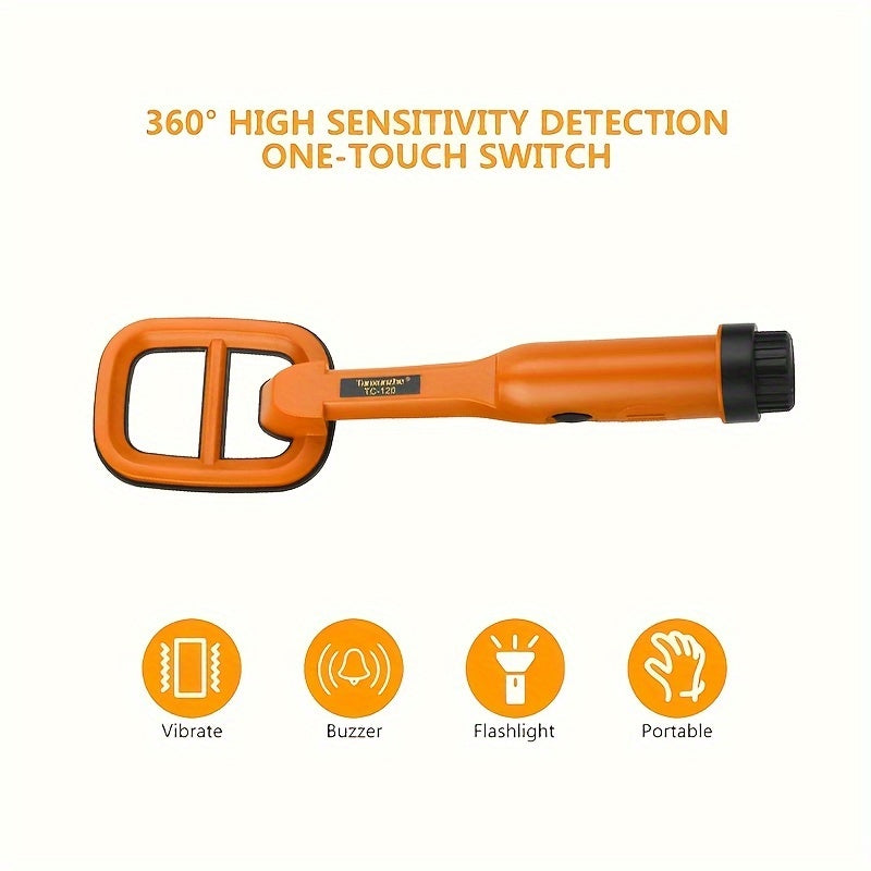 Handheld Metal Detector Pulse Pointer Sensing Plastic Battery Powered Small Object Detection
