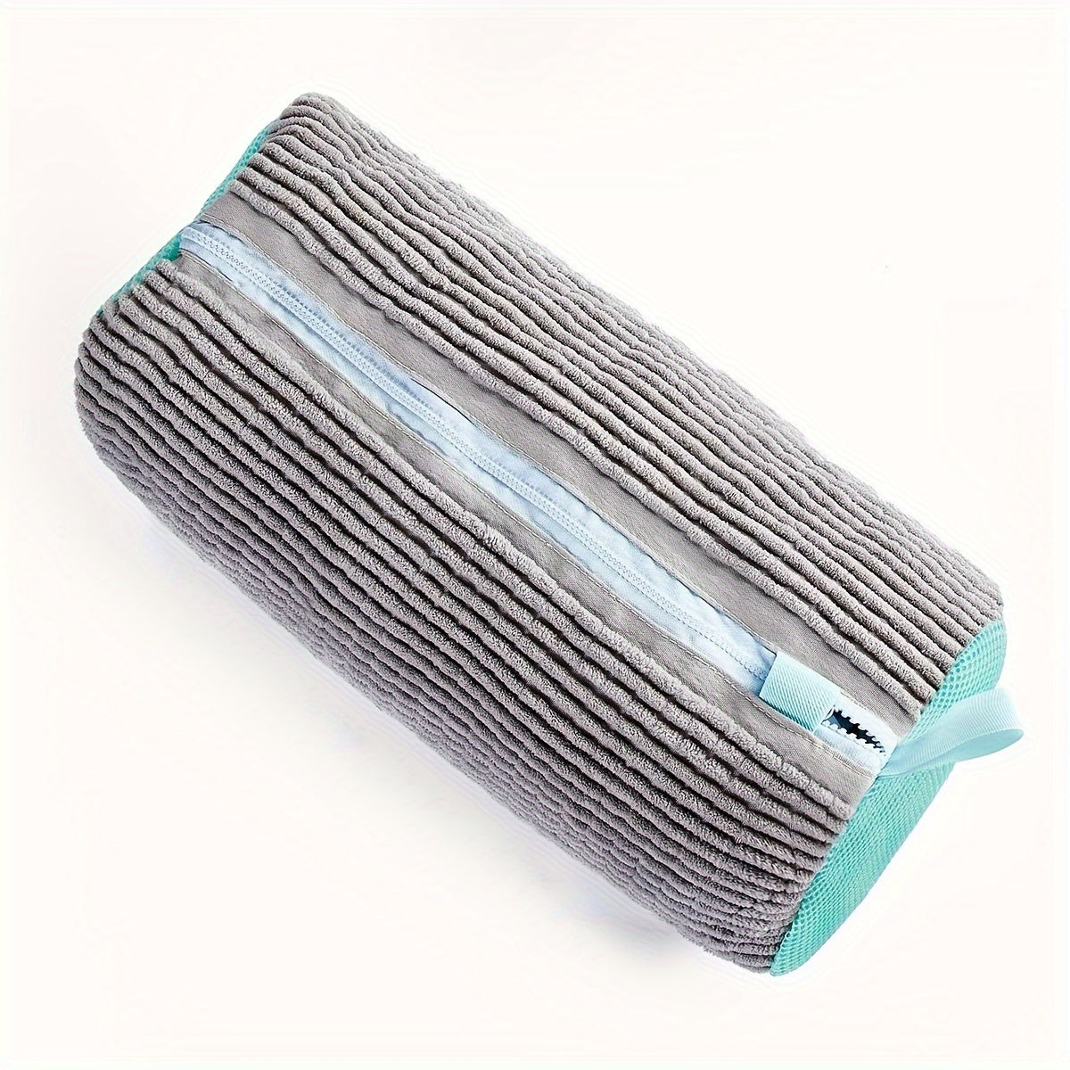 Bolsa ovalada para limpiar zapatos con cremallera, lavable para el mantenimiento de calzado deportivo