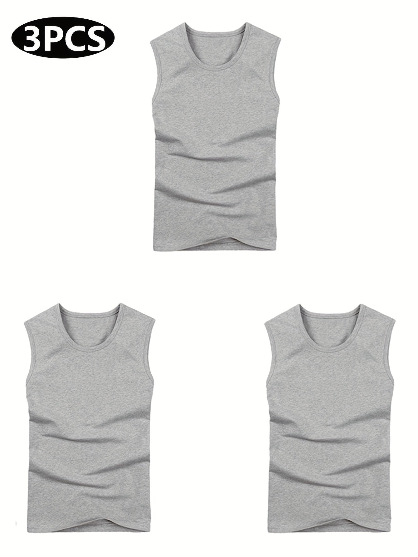 Camiseta sin mangas para hombres para fitness, de secado rápido y absorción de sudor, verano, poliéster