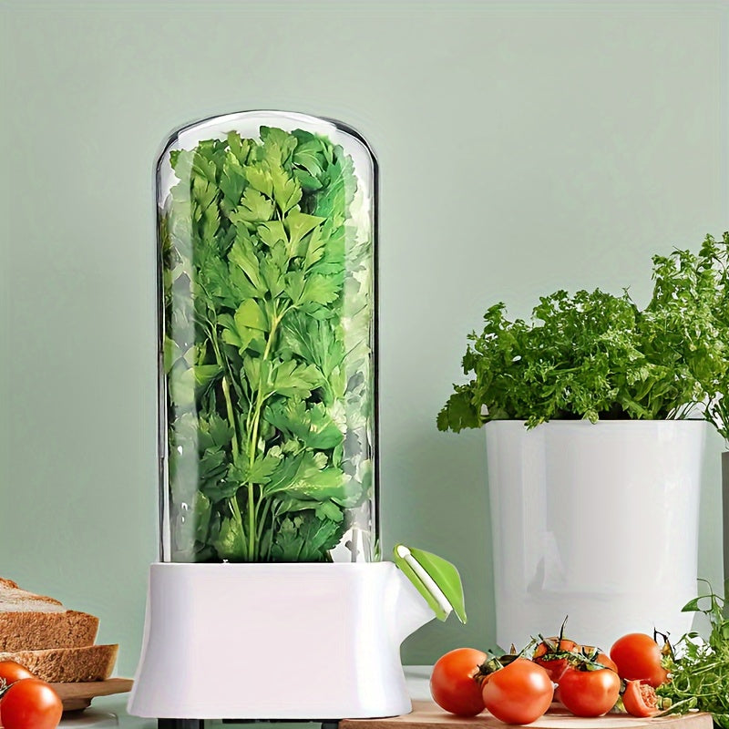 Herb Saver Refrigerator Storage Container for Fresh Herbs Up to 3 Weeks
