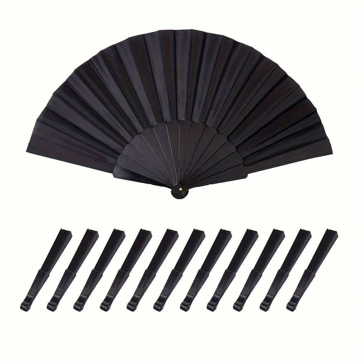 Set of Vintage Handheld Folding Fans for Dancing Weddings Cosplay and Home Decor