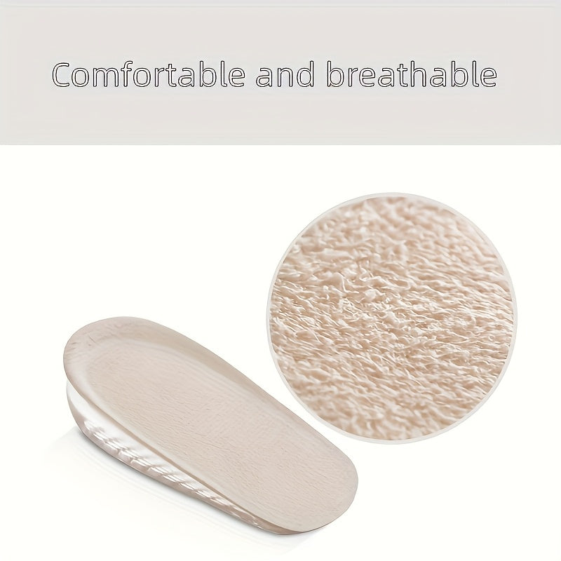 Insole Height Increase Silicone Heel Lift Pads for Men and Women