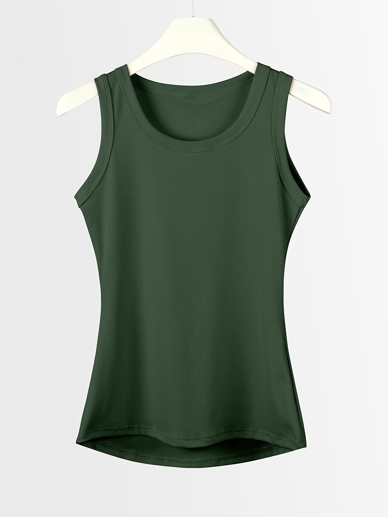 Sleeveless Striped Polyester Blend Tank Top for Summer Layering