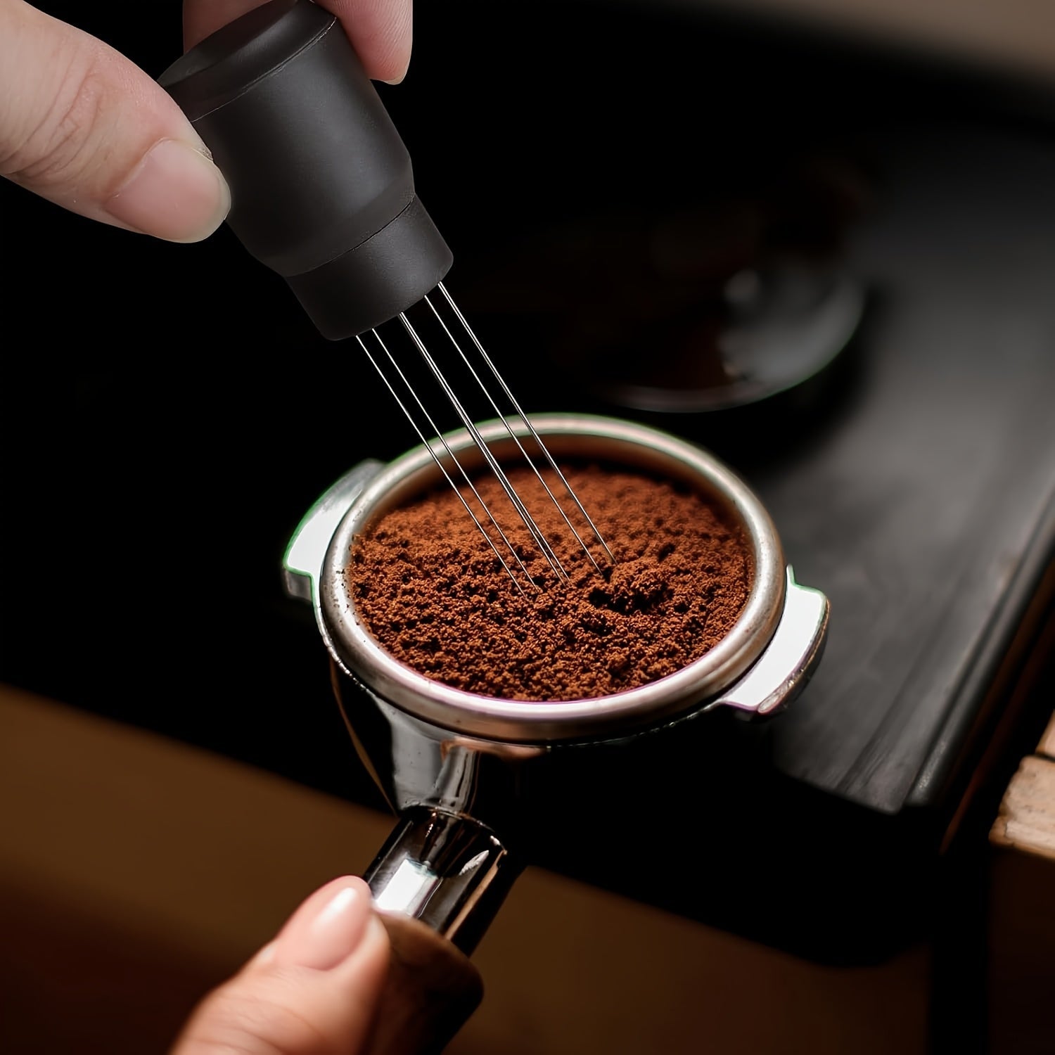Stainless Steel Espresso Needle Distributor 0.4mm Precision Coffee Tool