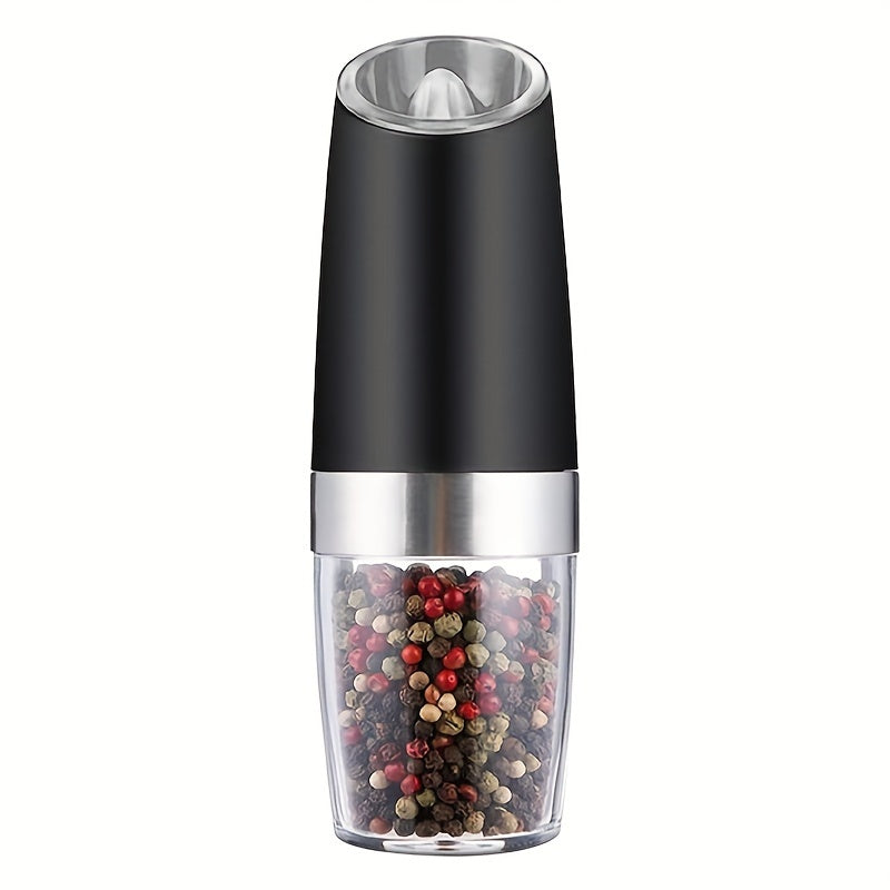 Electric Salt and Pepper Grinder Set with Adjustable Coarseness and LED Light