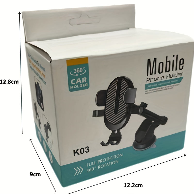 Soporte universal para teléfono de coche, soporte de gravedad para tablero, ajustable