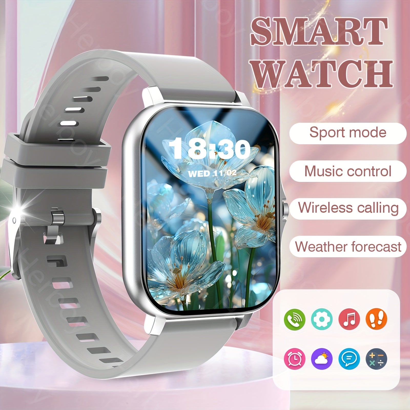 2025 Smart Watch Wireless Calling Sports Modes Call Alerts SMS Notifications Compatible with iPhone Android