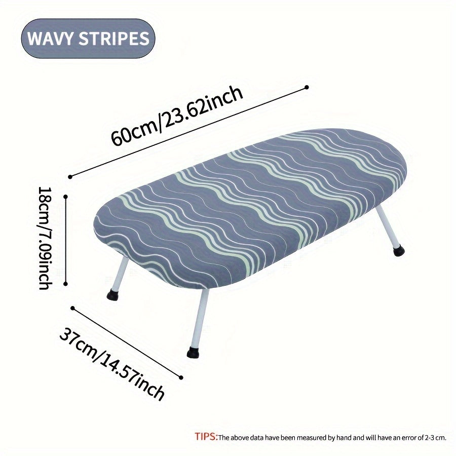 Mini Desktop Ironing Board Portable Foldable Small Space Clothes Ironing Surface