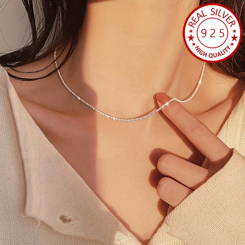 925 Sterling Silver Jewelry Set Necklace and Bracelet for Weddings and Special Occasions