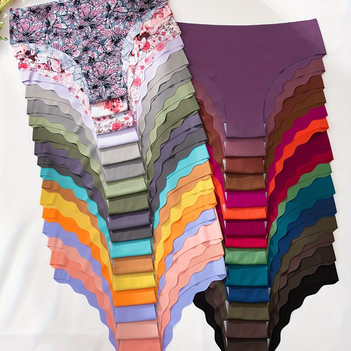 Women's Seamless Hipster Briefs 12 Pack Solid Color Low Waist Panties