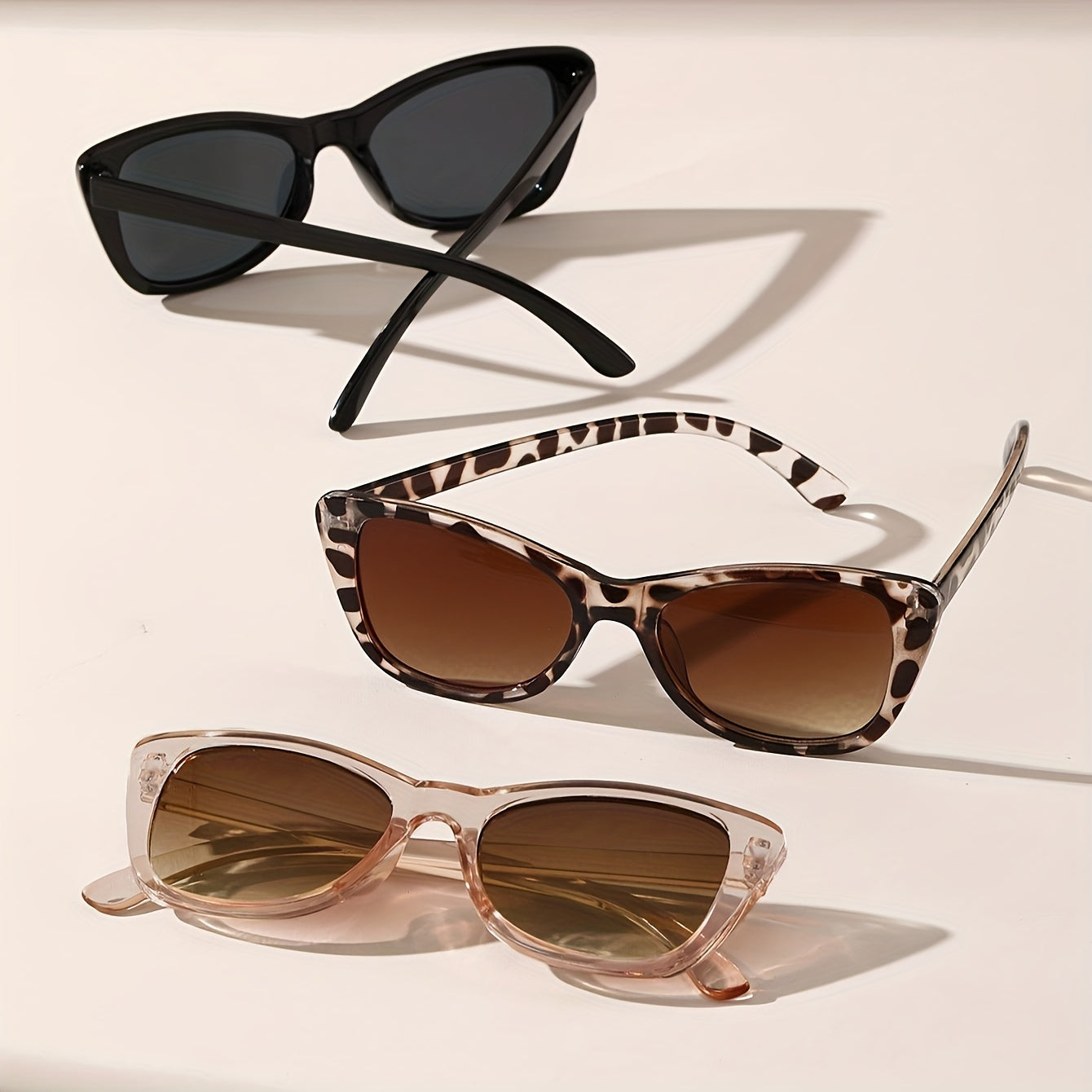 Conjunto de gafas de ojo de gato para mujer con monturas de plástico antirreflejos para deportes