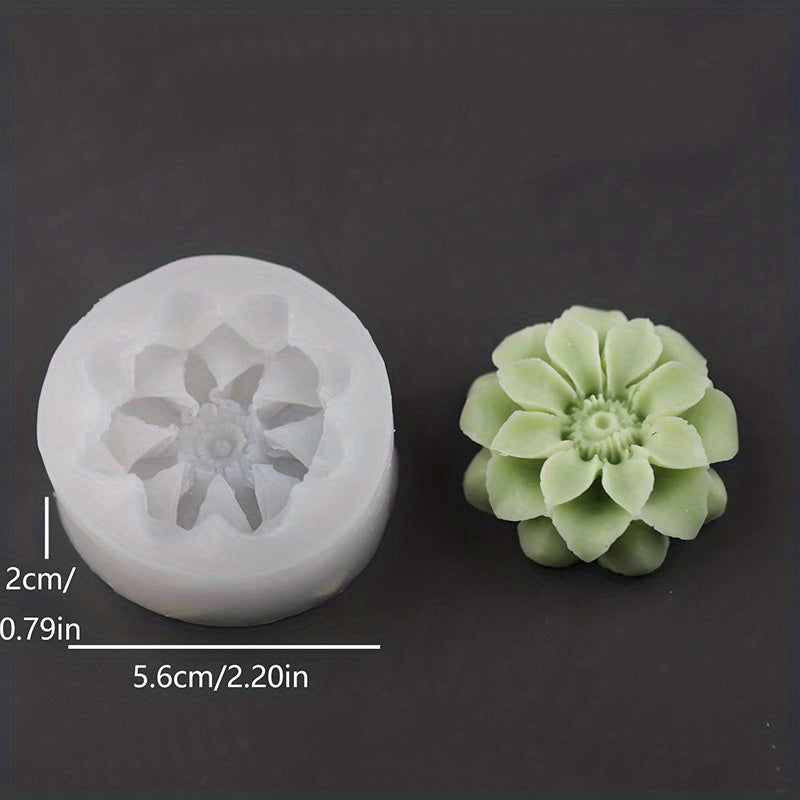 Flower Silicone Mold for Baking, Soap, Candle, Small Flower Design, 1 Piece