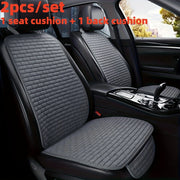 Luxury Linen Car Seat Covers Set of 2 Waterproof Non-Slip Stain-Resistant