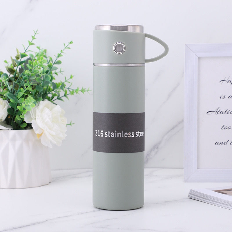 16.91oz Double Wall Vacuum Travel Mug Stainless Steel Keeps Beverages Hot Cold