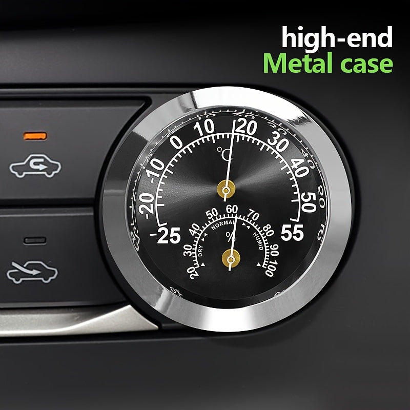 Мини-градусник 2-в-1 для автомобиля, измеритель влажности и температуры, немагнитный