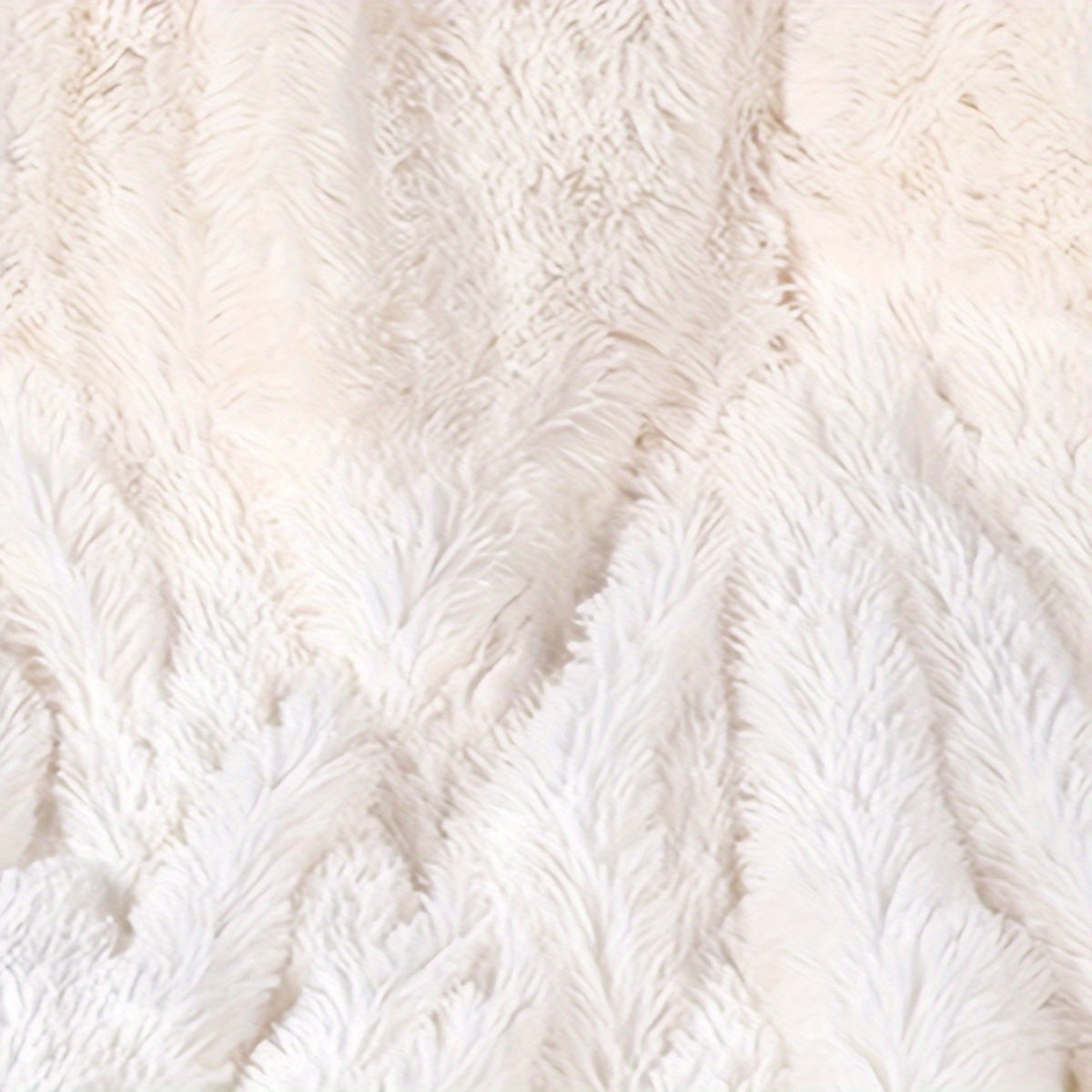 White Nordic Coral Fleece Throw Blanket Soft Warm Winter Sofa Cover