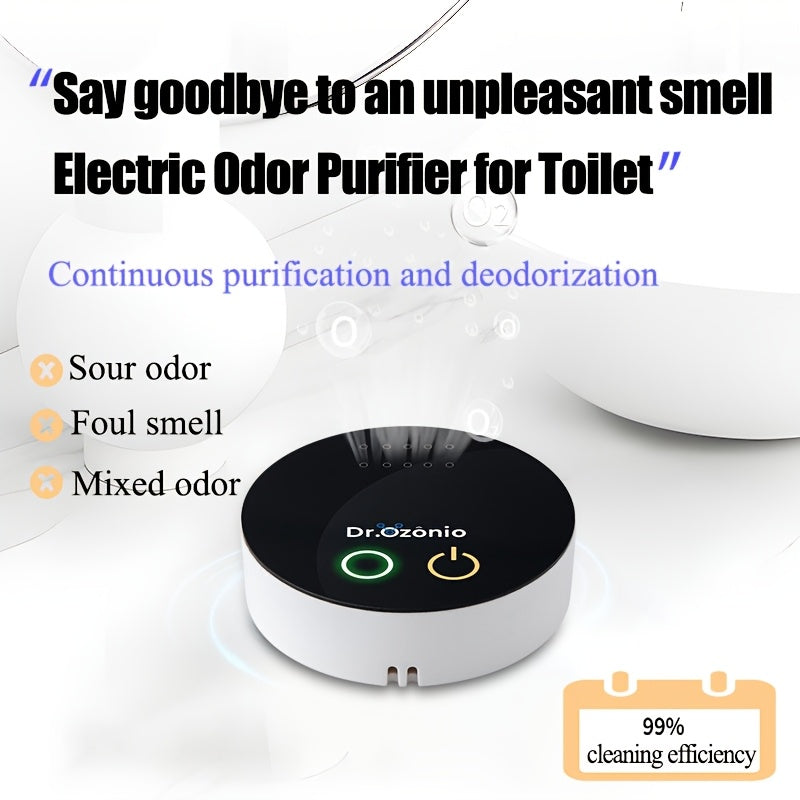 Портативный очиститель воздуха для туалета, компактный, удаление запахов, низкий уровень шума