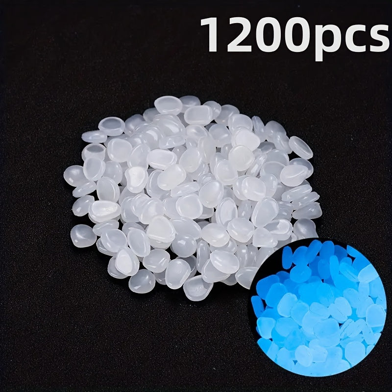1200 Glowing Landscape Stones for Decoration in Flower Pots Pathways Aquariums and Starry Sky