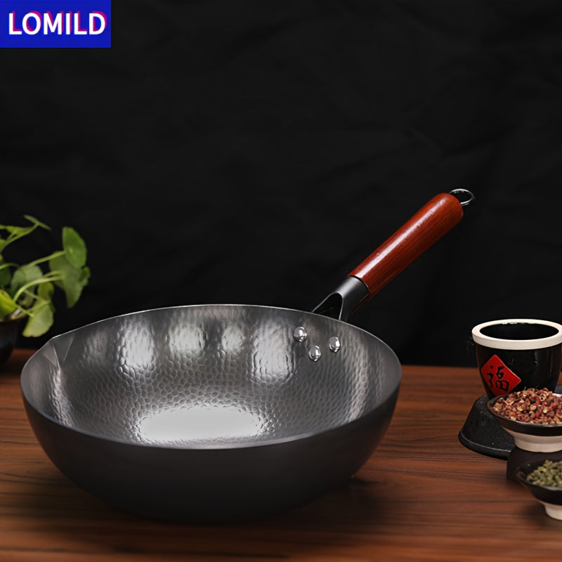 LOMILD - Универсальная антипригарная сковорода для жарки в домашних условиях с узором в виде рыбьей чешуи, подходящая для индукционных плит. Идеальна для различных методов приготовления и отлично подходит в качестве подарка.