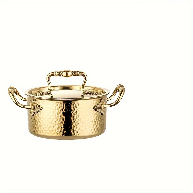 316 Stainless Steel Cooking Pot with Lid for Kitchen and Induction Cookers