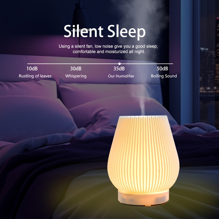 Humidifier And Aroma Diffuser 200ml Multi-Color Night Light Quiet Timer