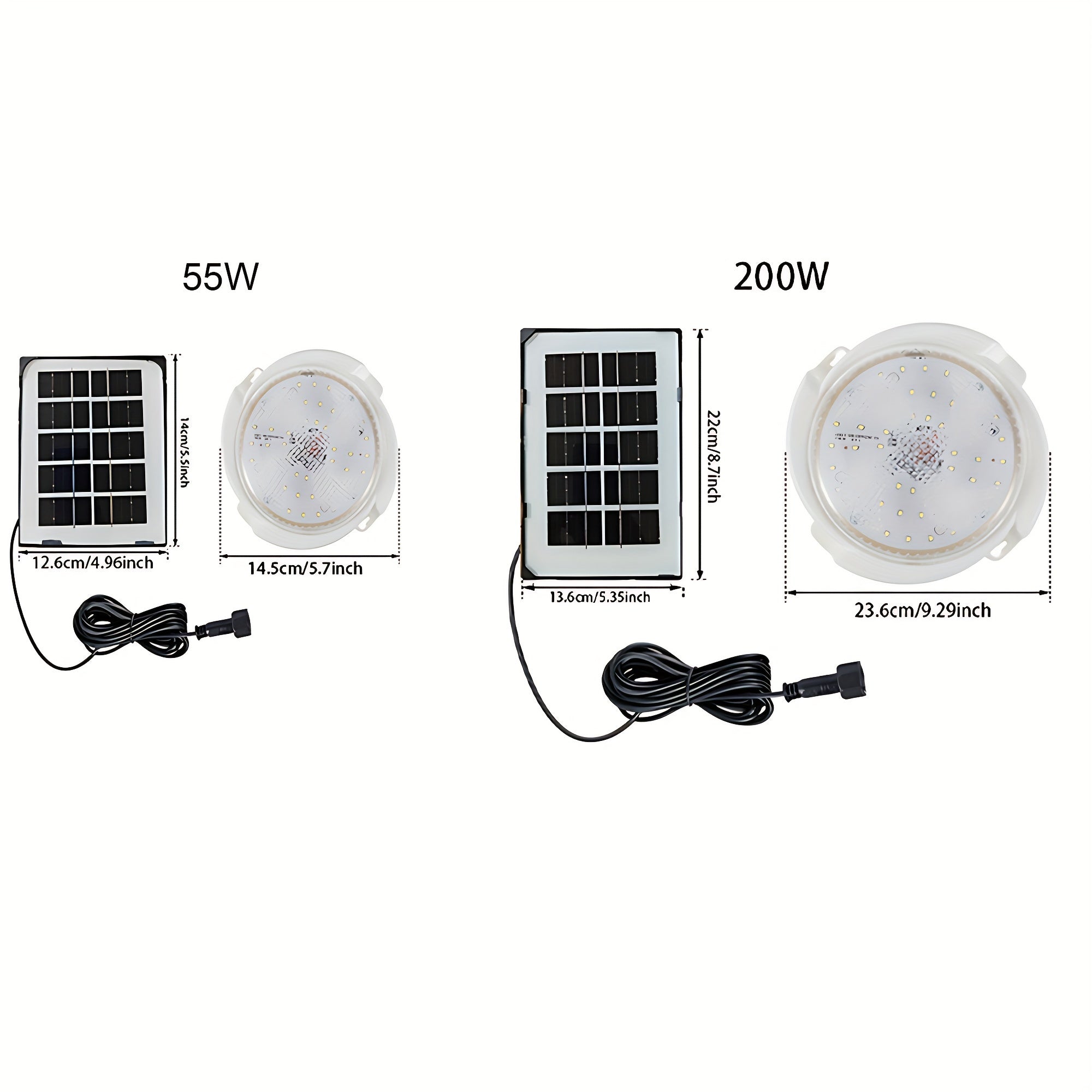 Solar Powered LED Ceiling Light with Remote Control for Indoor Outdoor Balcony Garden Porch
