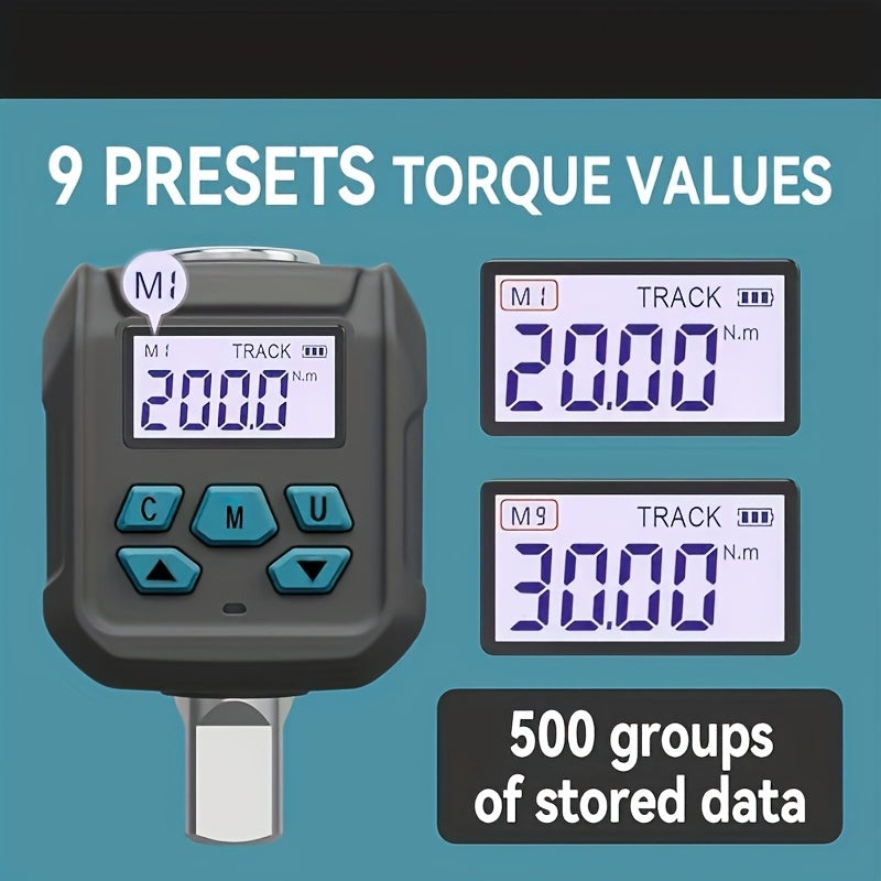 Adaptador de par digital de 1/2 pulgada con adaptadores de enchufe de 1/4 y 3/8 pulgada