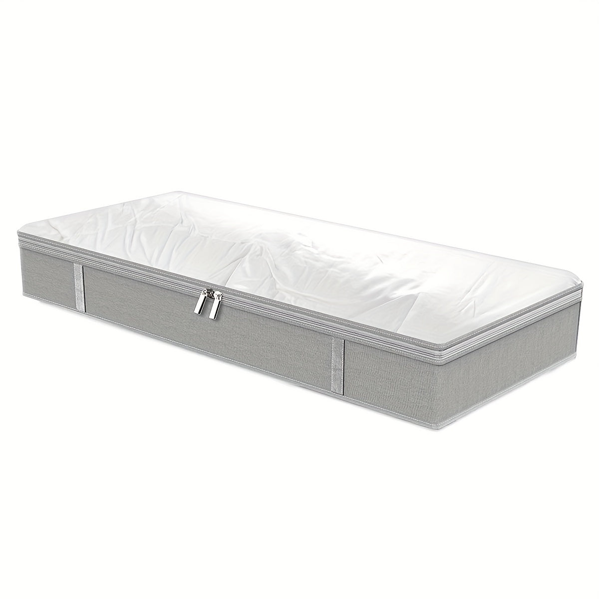 Large Capacity Foldable Under Bed Storage Box with Handles for Clothes and Linens