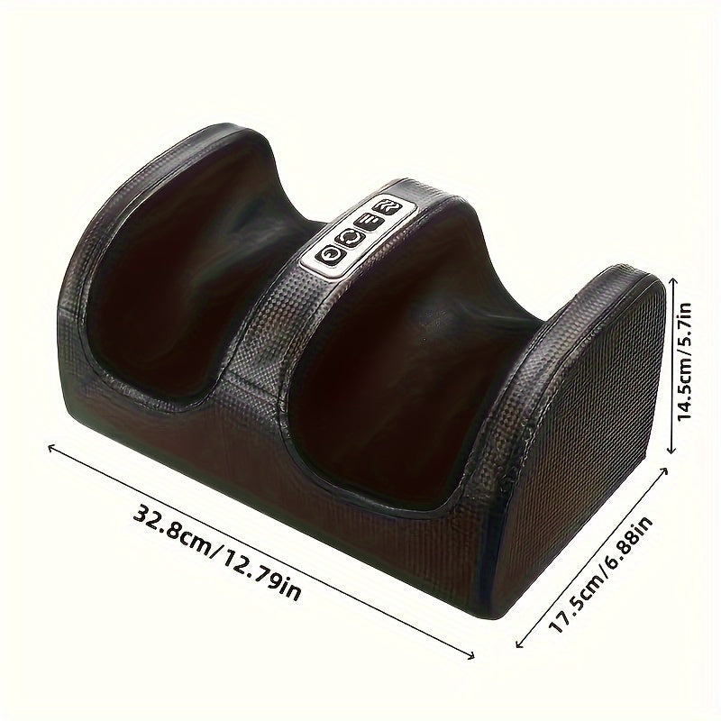 Black 3D Shiatsu Foot Massager with Adjustable Strength for Home Relaxation