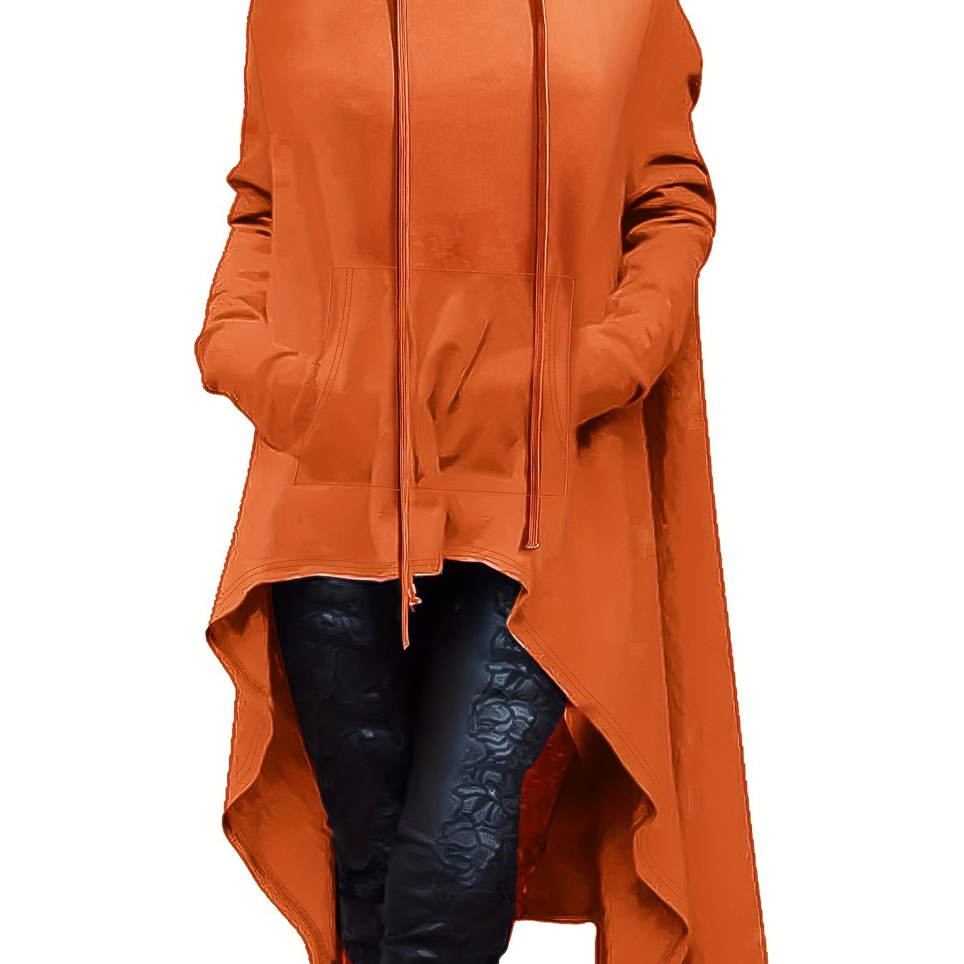 Толстовка оверсайз для женщин больших размеров с длинными рукавами, повседневная толстовка на осень и зиму