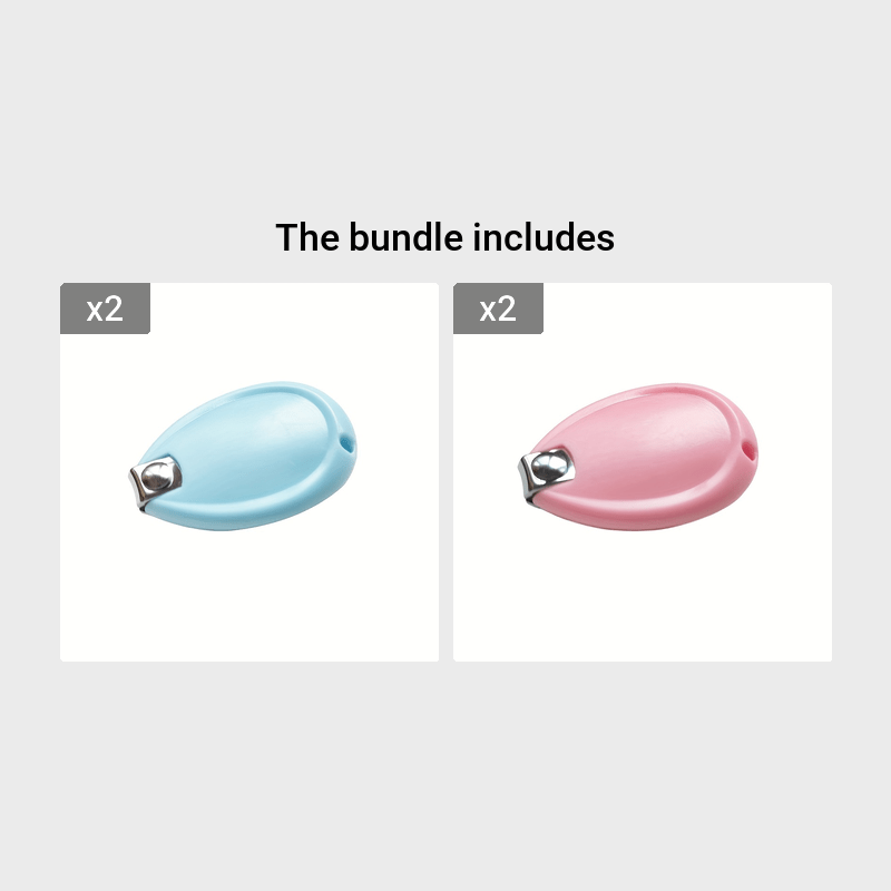 Безопасные и простые в использовании ножницы для ногтей из нержавеющей стали синего цвета для детей и молодежи.