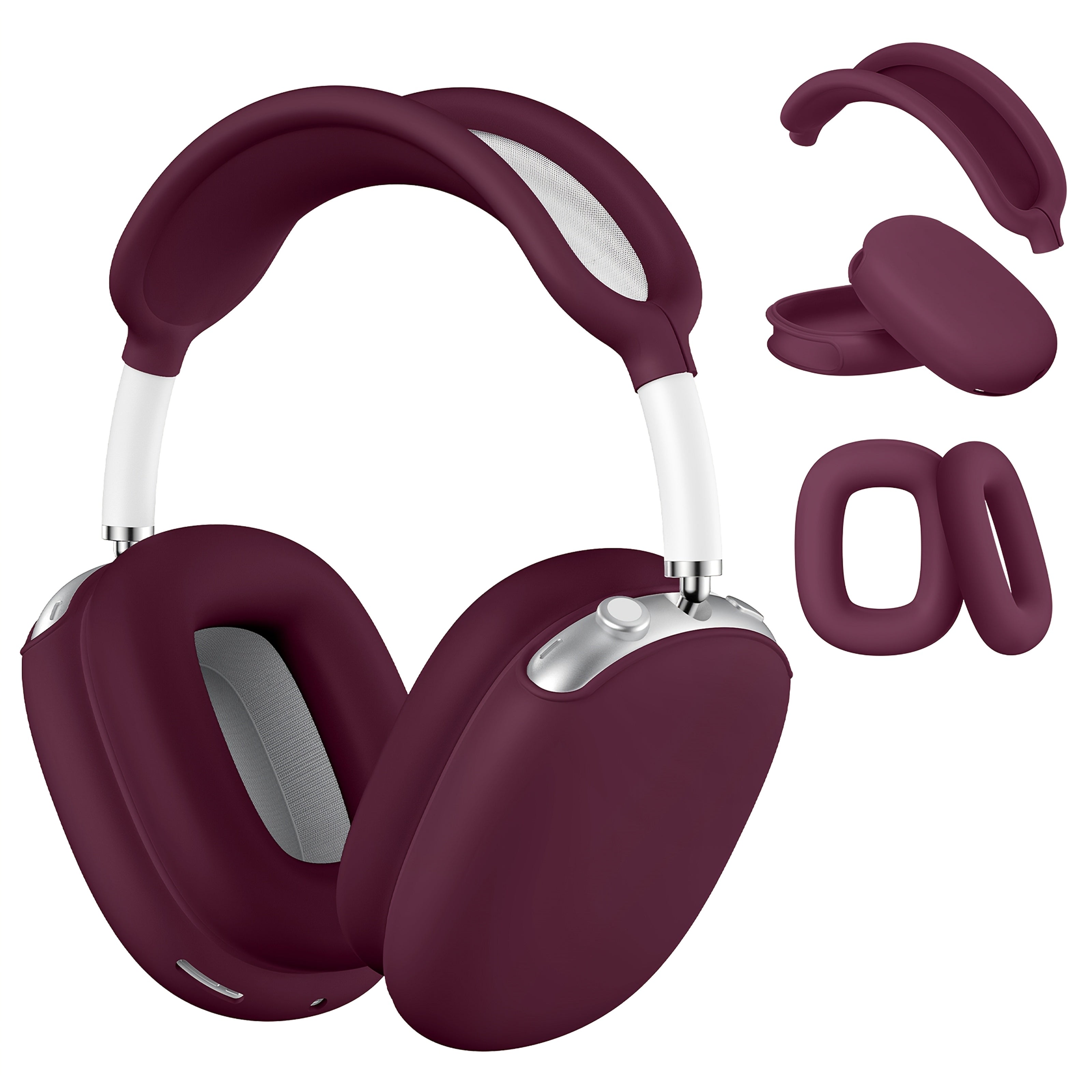 Fundas de silicona para auriculares AirPods Max antirayaduras, a prueba de polvo y golpes, en varios colores