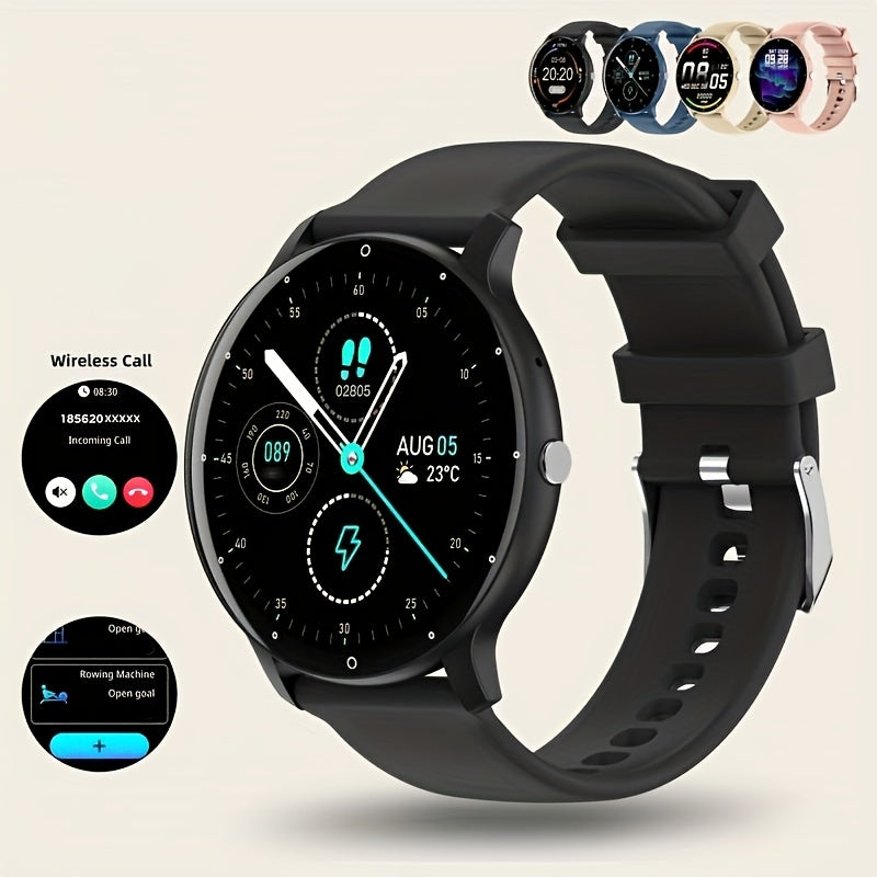 Smartwatch for Android and iPhone Fitness Tracker for Men and Women Silicone Strap