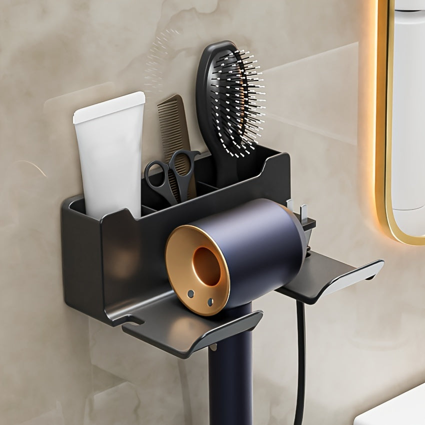 Qora plastmassa soch quritgichni tashkil etuvchi, hammom uchun ko‘p bo‘limli saqlash uchun