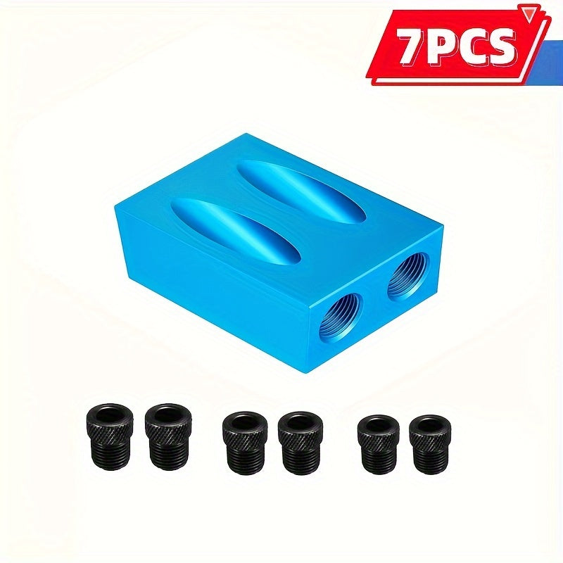 7/14pcs 15 Degree Oblique Hole Locator Drill Bit Set for Woodworking