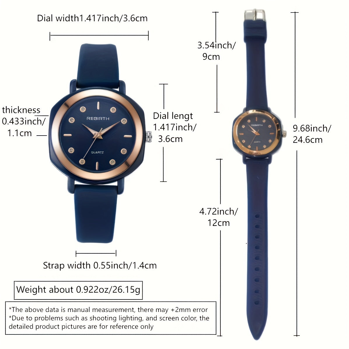 Ayollar uchun kichik kvarts soat, chiroyli silika jel strap va nafis dizayn bilan