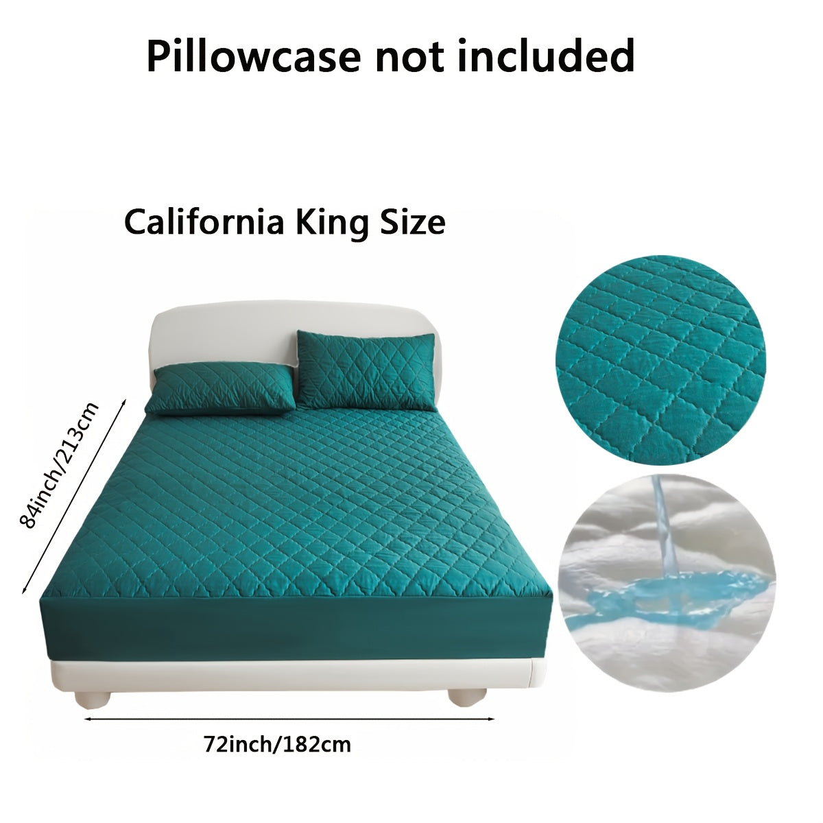 100% to'quv polyesterdan tayyorlangan diametrli qoplamali suv o'tkazmaydigan yostiq himoyachisi. Mashinada yuvish mumkin va bir nechta o'lchamlarda mavjud (yostiq qoplamalari kiritilmagan).