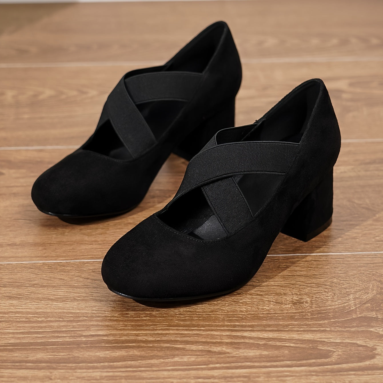 Women's Solid Color Elegant Slip-On High Heels Dress Shoes