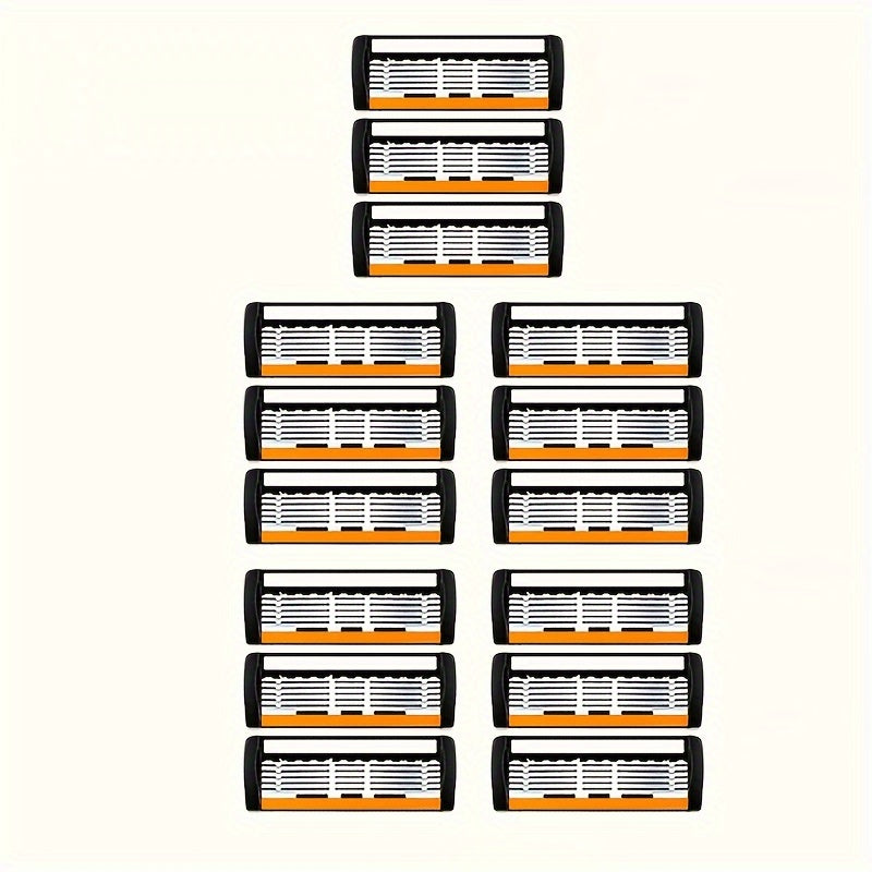 Men's Safety Razor Set with Non-Slip Metal Handle and Sharp Blades for Beard and Mustache Grooming