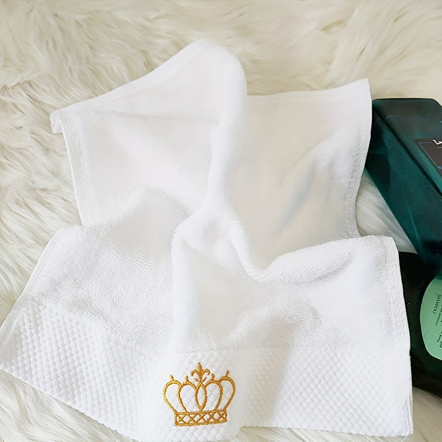 4 ta yuqori sifatli tikilgan paypoq va hammom sochiqlari to'plami - yumshoq, to'kilmaydigan va singdiruvchi - 32x32sm/12.6x12.6in