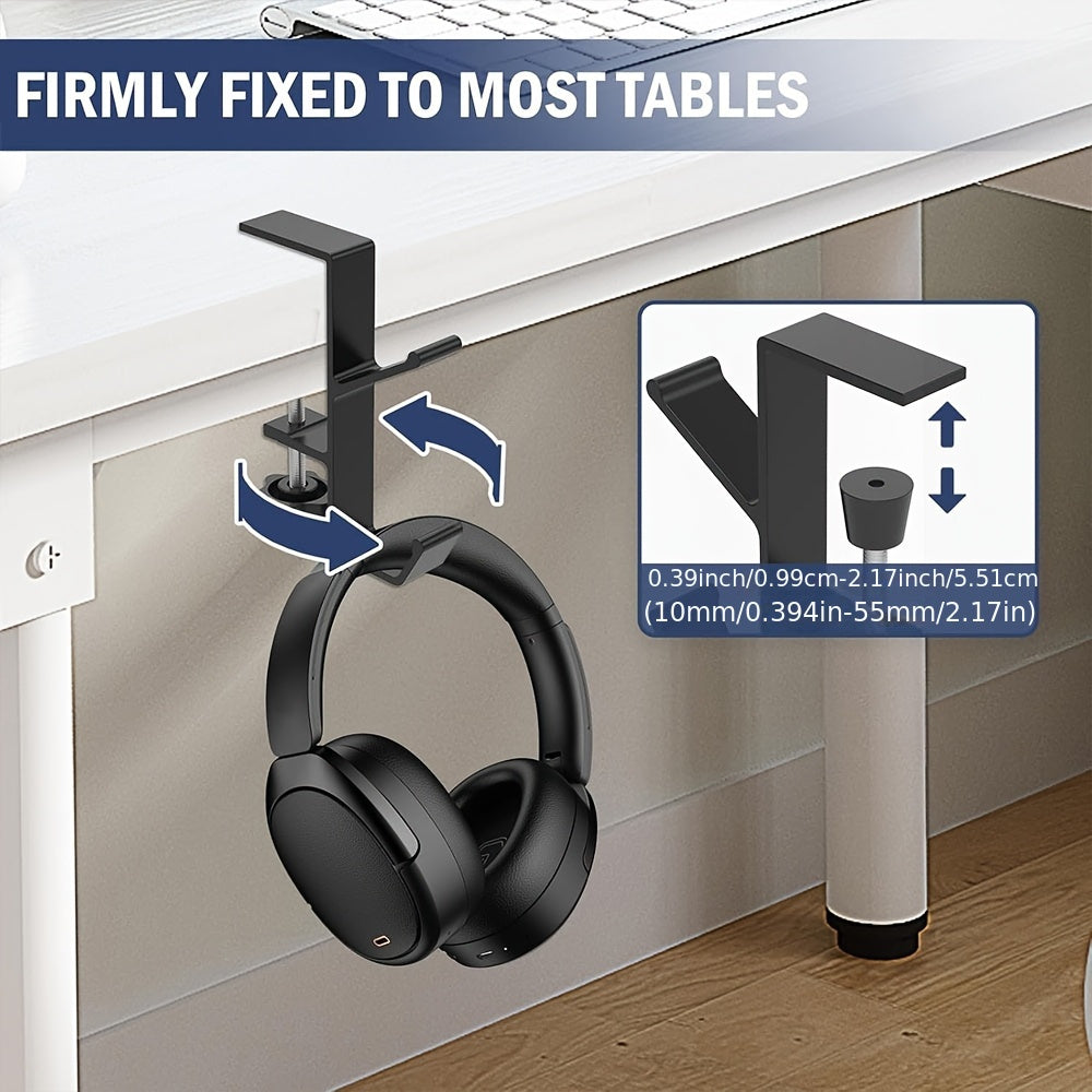 Set of 4 Adjustable Aluminum Fireplace Stocking Hooks for Holiday Decor and Home Organization