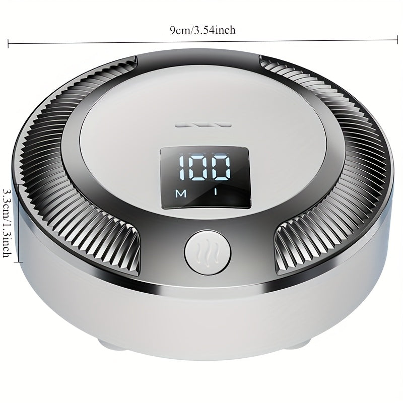 Portable Smart Air Purifier with LED Display USB Rechargeable for Home Office