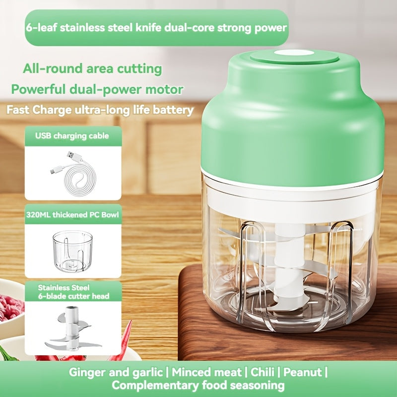 320ml Six-Leaf Electric Garlic Mincing Device