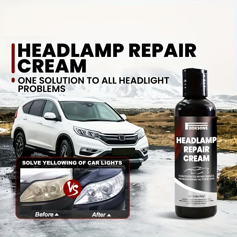 Car Headlight Restoration Kit 5.29oz Crystal Clear Coating Scratch Repair