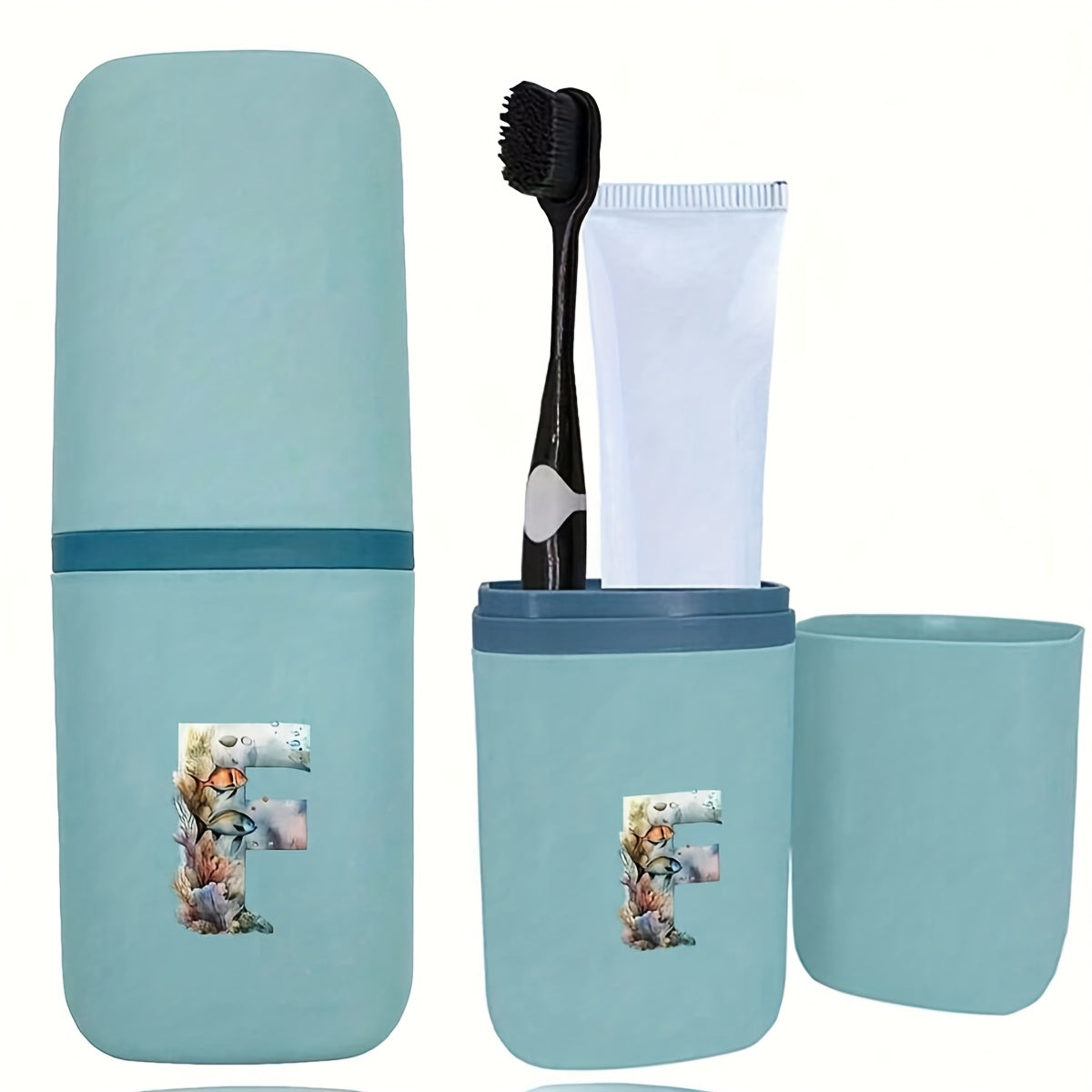 Tish cho'tkasi tutqichlari to'plami hammom aksessuarlari sayohat uchun suv o'tkazmaydigan saqlash qutisi