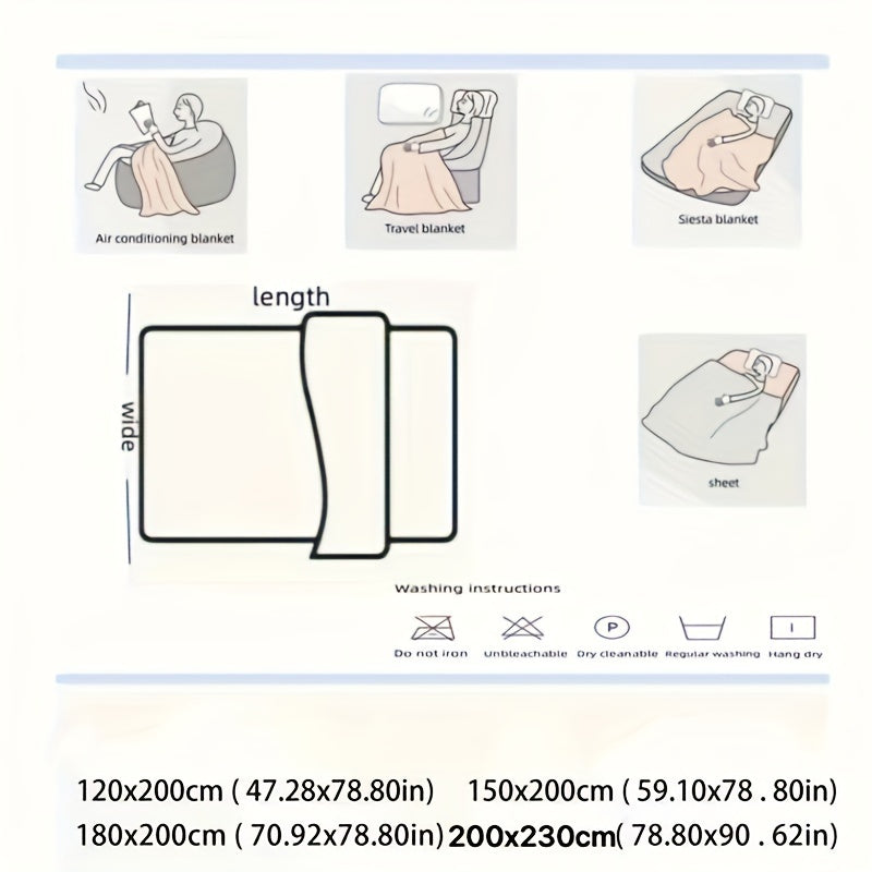 Heavy-Duty Double-Sided Imitation Rabbit Fur Blanket for Cold Weather