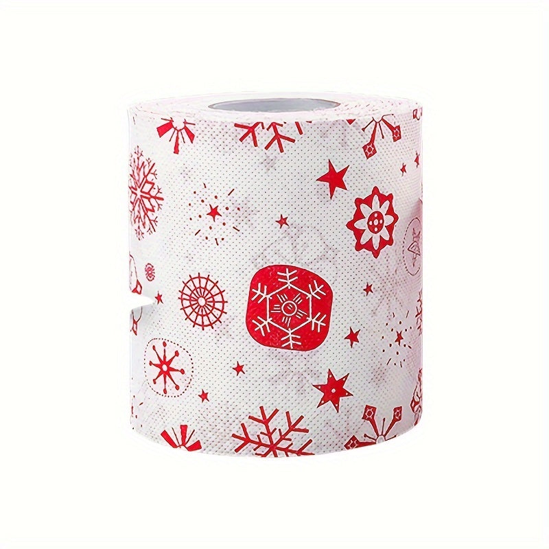 Рождественская туалетная бумага гипоаллергенная 100% чистая древесная масса быстрорастворимая впитывающая